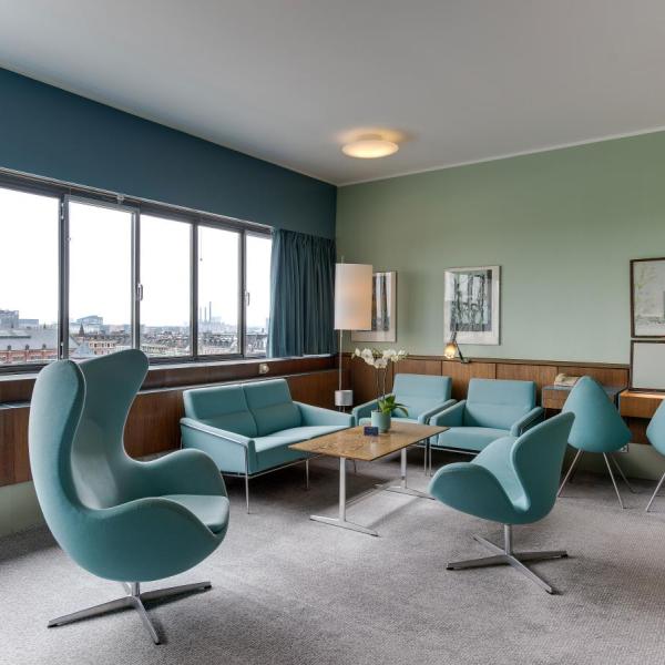 The iconic Arne Jacobsen Suite at the Radisson Collection Royal Hotel in Copenhagen