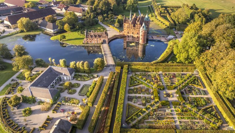 Egeskov Castle on the Island of Fyn in Denmark