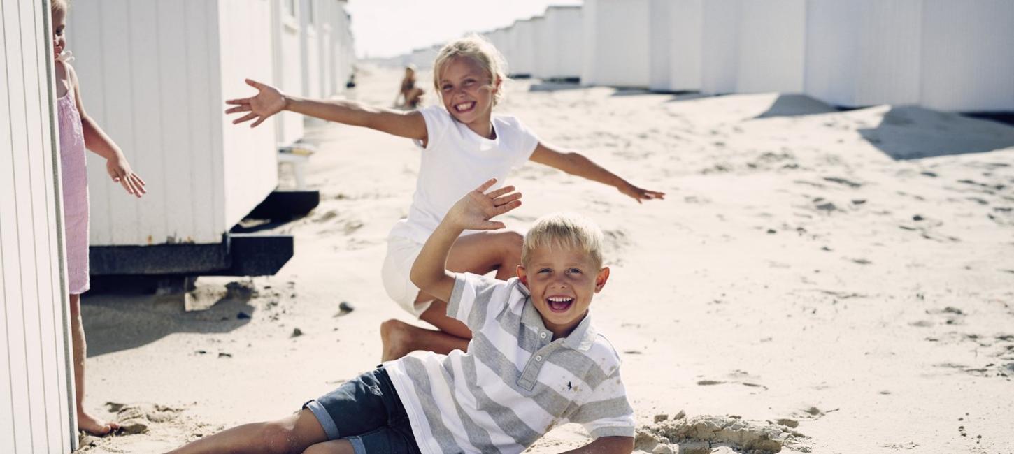 Children on Løkken Beach, North Jutland