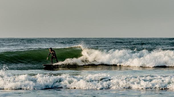 Surfing in Klitmoeller aka Cold Hawaii, North Jutland