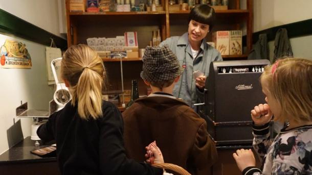 Lady working at Kids' Workers Museum Copenhagen