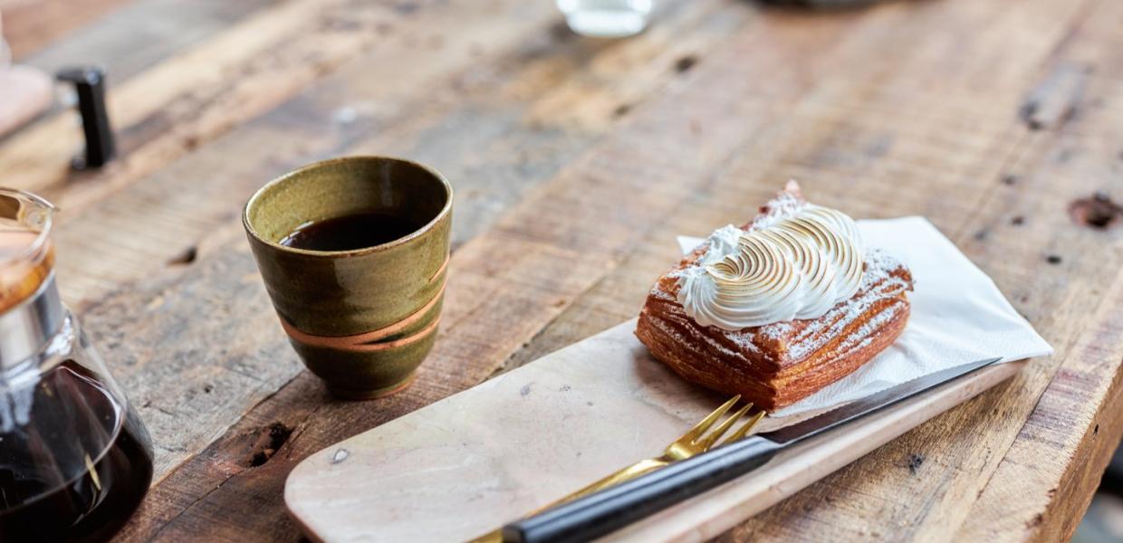 Coffee and cake in Aalborg, Denmark's fourth biggest city in North Jutland