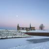 Kronborg Castle surrounded by snow