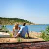 Couple on the beach of Bornholm