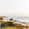 Hus på stranden i Skagen