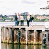 People Standing on Dock in Trekantomraadet, Jutland, Denmark