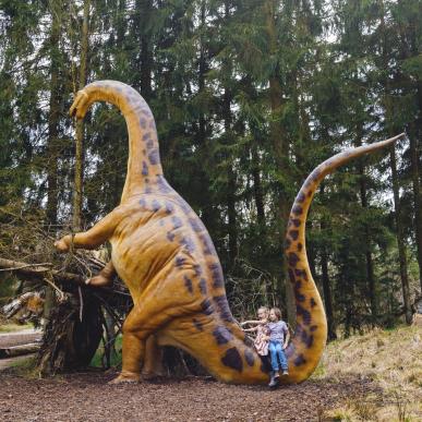 Givskud Zoo Dinosaur Park Kids Playing