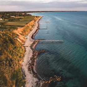 View over Drøsselbjerg Strand, West Zealand