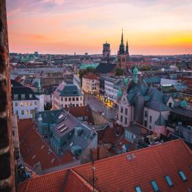 Sunset over Copenhagen
