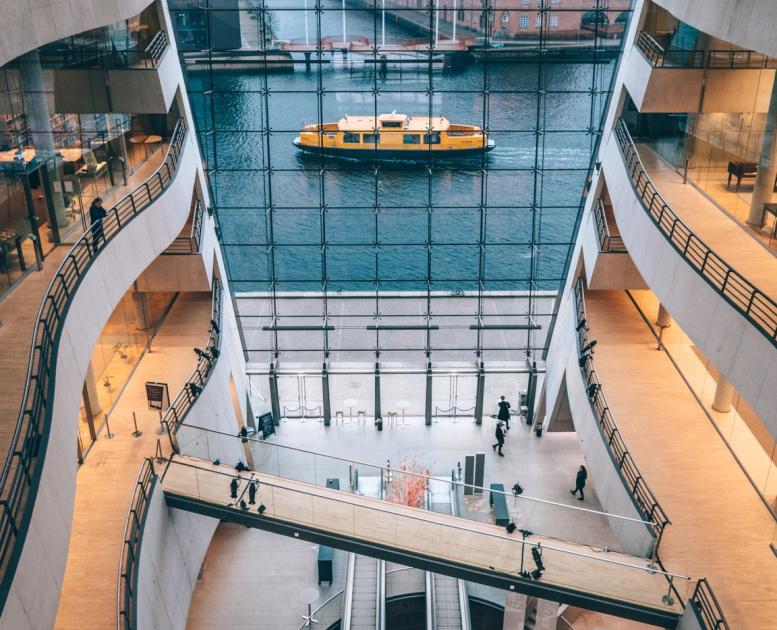 The Royal Library "The Black Diamond" in Copenhagen