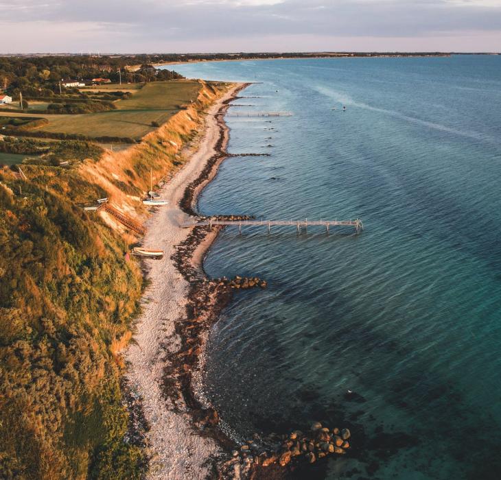 View over Drøsselbjerg Strand, West Zealand